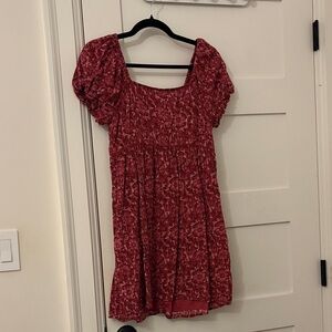 American Eagle Outfitters Red Floral Kids Dress